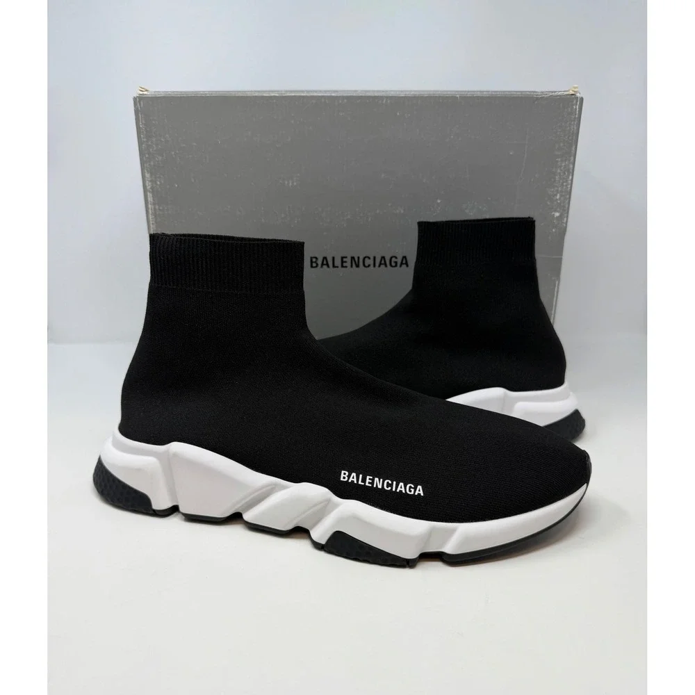 Balenciaga Speed Trainer Black/White Size 14 US 47 EU